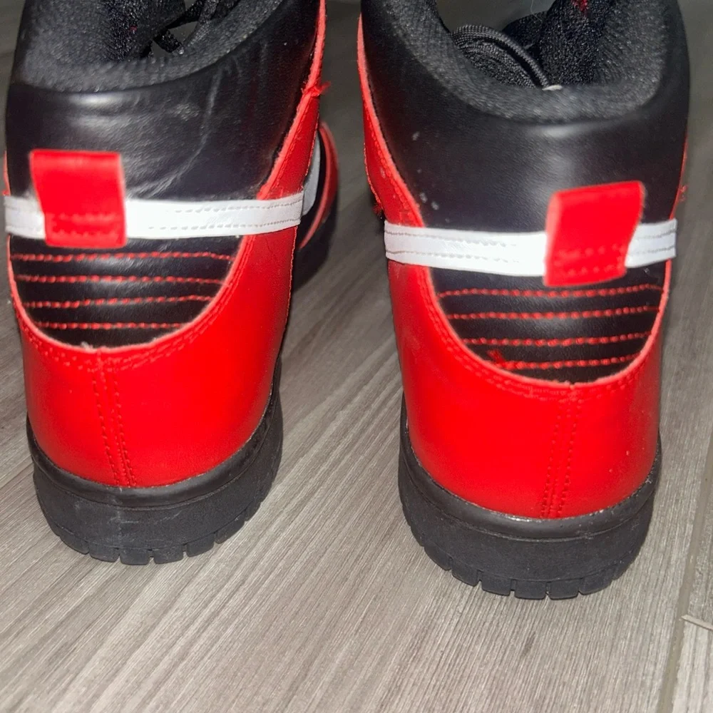 Nike Dunk High (GS) Black/White-University Red DB2179-003 Size 6.5Y - Picture 5 of 14